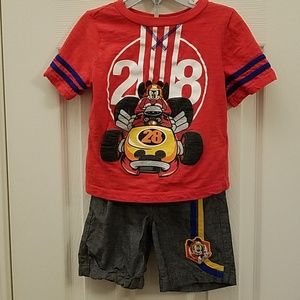 Disney Mickey Roadster T-Shirt/Short Set